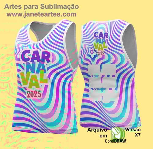 Arte Vetor Camisa Abadá de Carnaval 2026 - Modelo 167