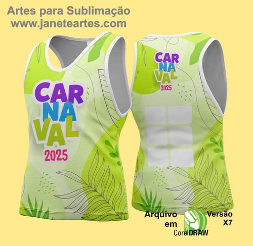 Arte Vetor Camisa Abadá de Carnaval 2026 - Modelo 168