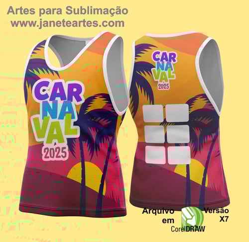 Arte Vetor Camisa Abadá de Carnaval 2026 - Modelo 169