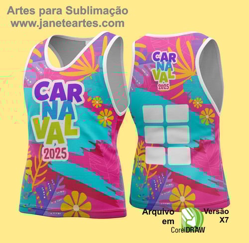 Arte Vetor Camisa Abadá de Carnaval 2026 - Modelo 170