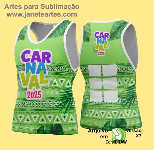 Arte Vetor Camisa Abadá de Carnaval 2026 - Modelo 174