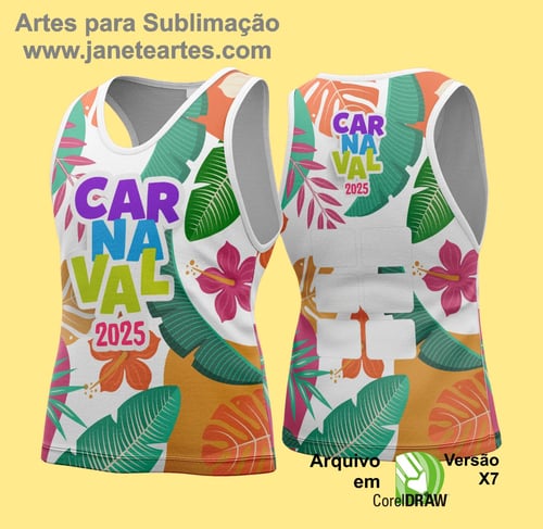 Arte Vetor Camisa Abadá de Carnaval 2026 - Modelo 175