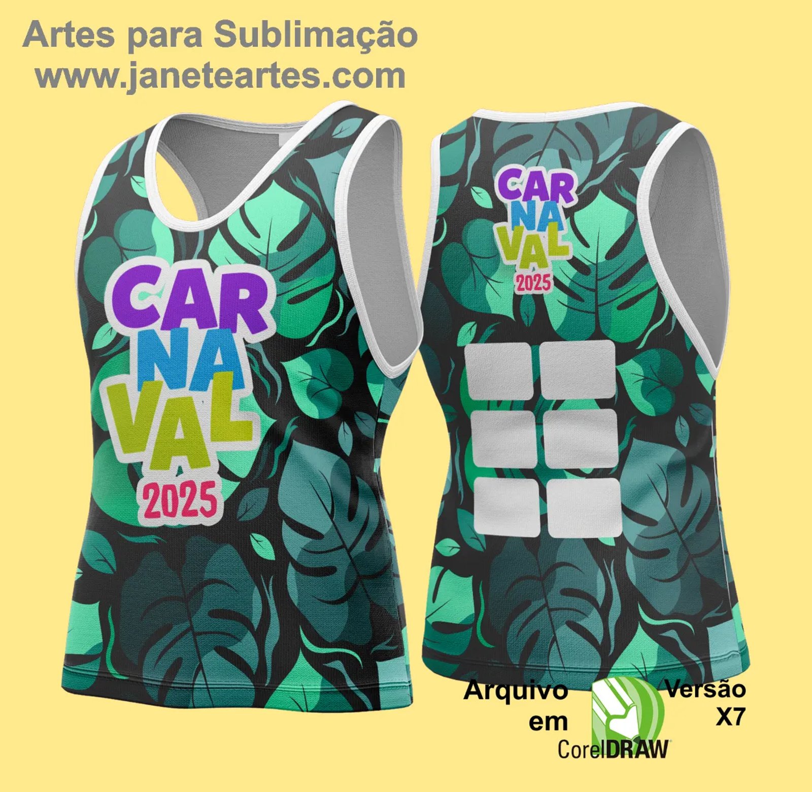 Arte Vetor - Camisa Abadá de Carnaval 2026 - Modelo 187