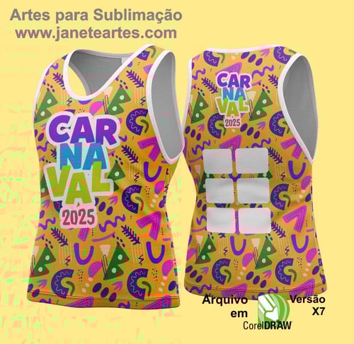 Arte Vetor - Camisa Abadá de Carnaval 2026 - Modelo 192
