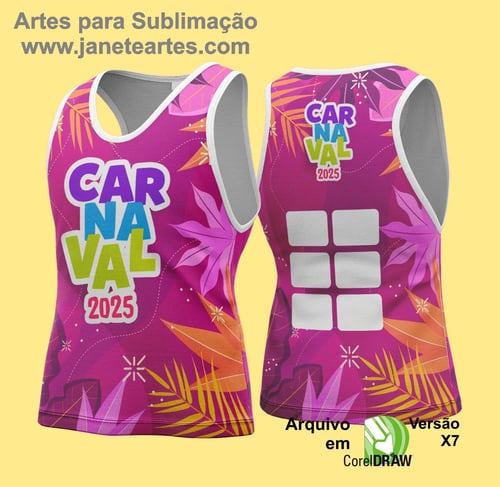 Arte Vetor - Camisa Abadá de Carnaval 2026 - Modelo 195