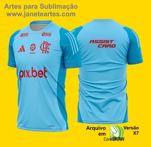 Arte Vetor Camisa Flamengo Treino 2025 - 2026