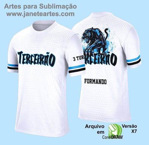  Camisa Terceirão - Arte Vetor - Pantera