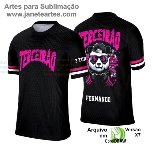  Camisa Terceirão - Arte Vetor - Panda