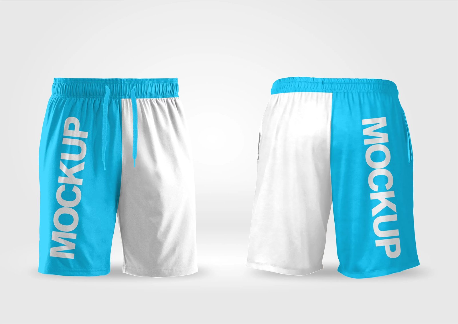 Arte Vetor Camisa Mockup Editavel CDR CorelDraw Mockup Short Esportivo