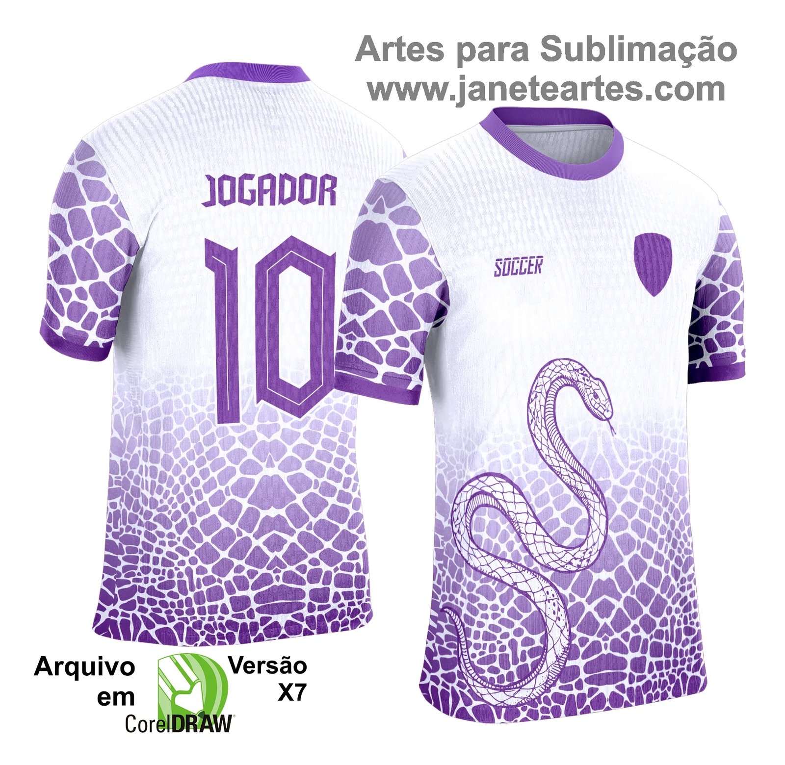 Camisa de Interclasse - Arte Vetor - Cobra - Janete Artes