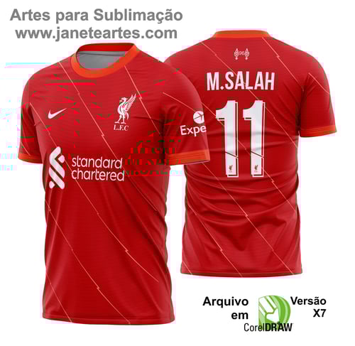 Arte Vetor - Camisa Liverpool Titular 2021 - 2022