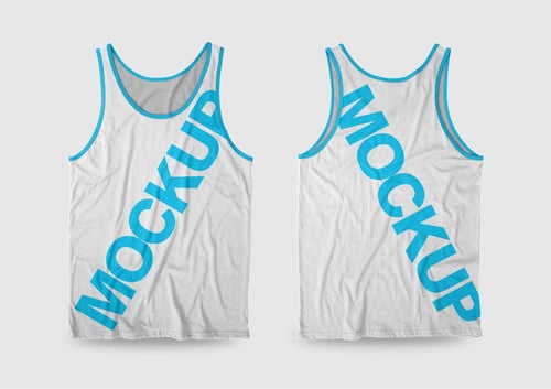 Arte Vetor Camisa Mockup Editavel CDR CorelDraw Regata Alça Fina Adabá
