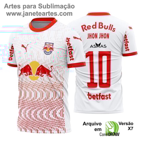 Arte Vetor Camisa RB Bragantino Titular 2025 - 2026