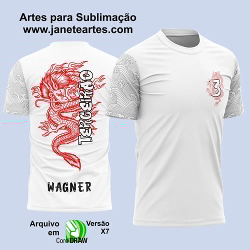 Arte Vetor Camisa Terceirão Dragão Vermelho 2025