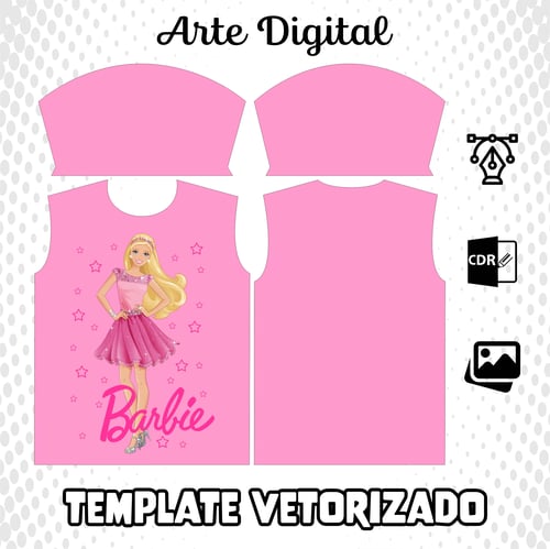 Arte Vetor Camisa Barbie Rosa 2023