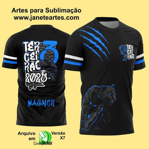 Arte Vetor Camisa Terceirão Pantera Negra