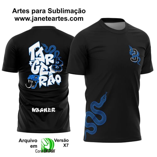 Arte Vetor Camisa Terceirão Cobra