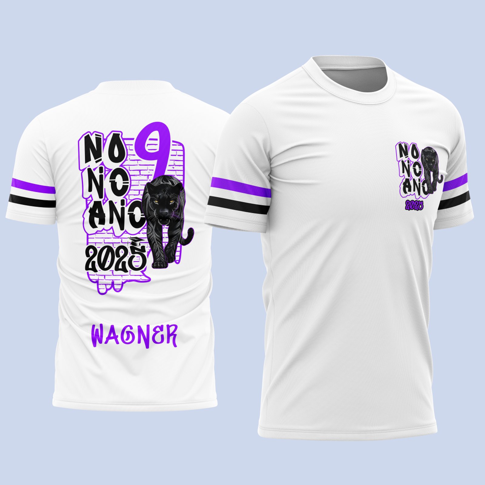 Arte Vetor Camisa Formandos Nono Ano Graffiti Pantera Negra