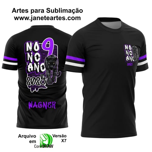 Arte Estampa Camisa Formandos Nono Ano Graffiti Pantera Negra