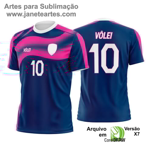 Arte Vetor Camisa de Vôlei - Estampa Camisa de Vôlei