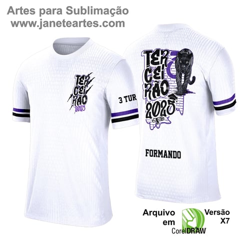 Arte Estampa Camisa Terceirão Pantera Negra