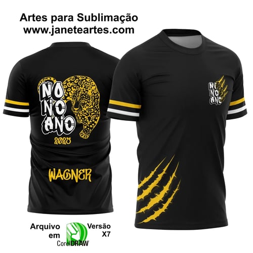 Arte Vetor Camisa Formandos Nono Ano Onça