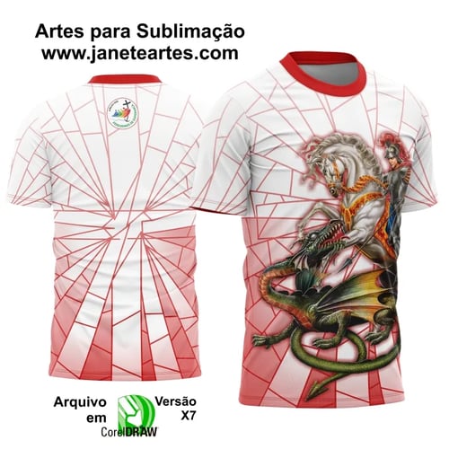 Arte Vetor Camisa Religião - São Jorge