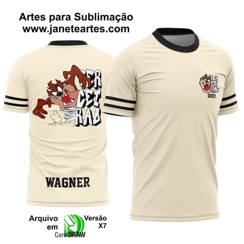 Arte Vetor Camisa Terceirão Taz Mania 2025