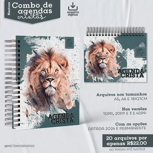 Arquivos Encadernação Capas Miolos Agendas Calendários 2024 #0020