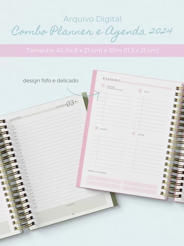 Arquivos Encadernação Capas Miolos Agendas Calendários 2024 #0021