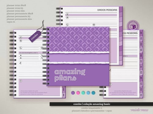 Arquivos Encadernação Capas Miolos Agendas Calendários 2024 #0022
