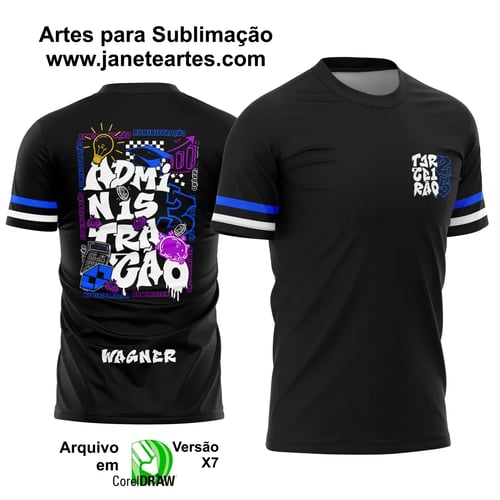 Arte Vetor Camisa Terceirão Administração ADM