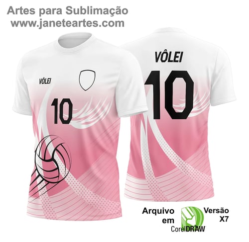 Arte Vetor Camisa de Vôlei - Estampa Camisa de Vôlei