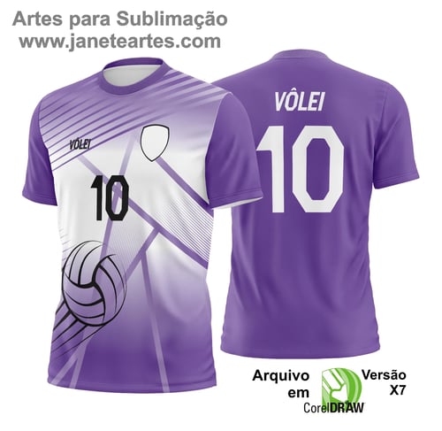 Arte Vetor Camisa de Vôlei - Estampa Camisa de Vôlei