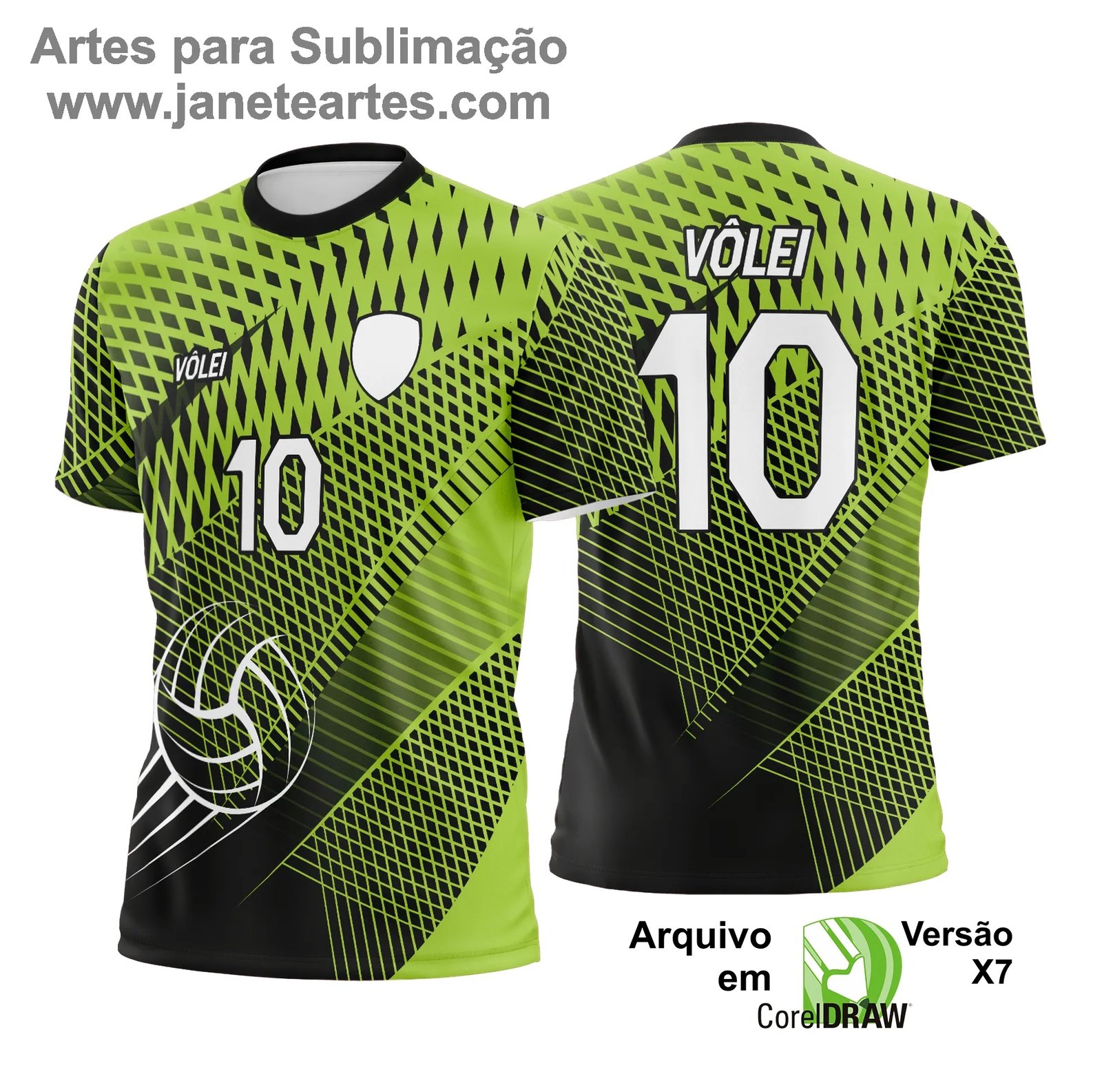 Arte Vetor Camisa de Vôlei - Estampa Camisa de Vôlei