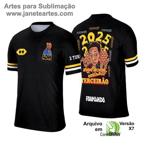 Arte Vetor Camisa Terceirão Todo Mundo Odeia o Chris ADM