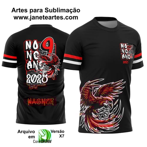 Arte Vetor Camisa Formandos Nono Ano Graffiti Arara
