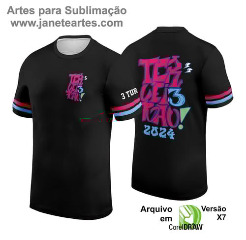 Arte Vetor Camisa de Terceirão 2025 - Texto a Mão