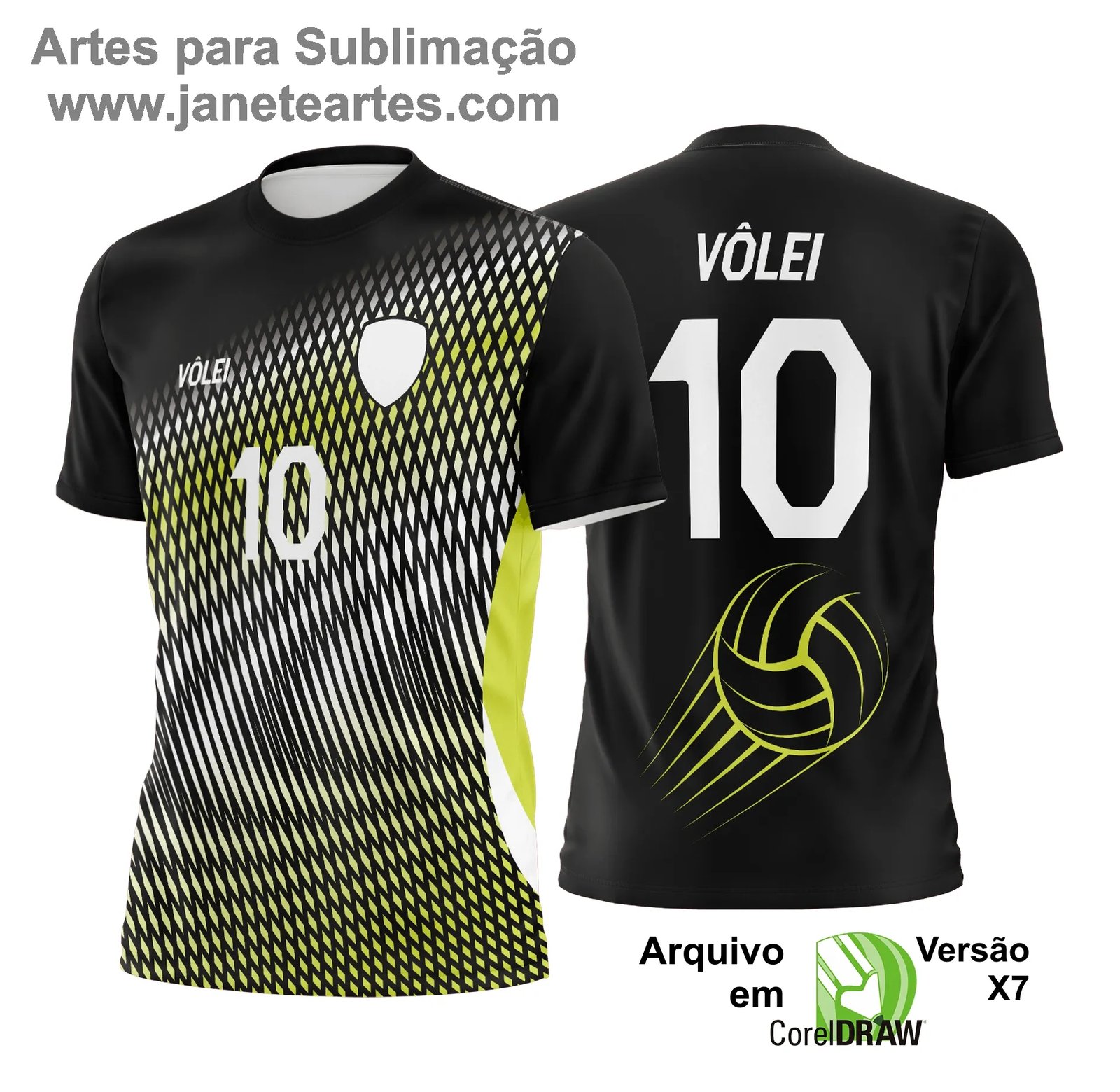 Arte Vetor Camisa de Vôlei - Estampa Camisa de Vôlei