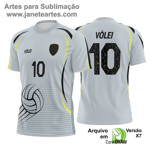 Arte Vetor Camisa de Vôlei - Estampa Camisa de Vôlei