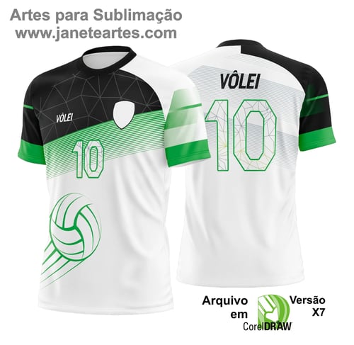 Arte Vetor Camisa de Vôlei - Estampa Camisa de Vôlei