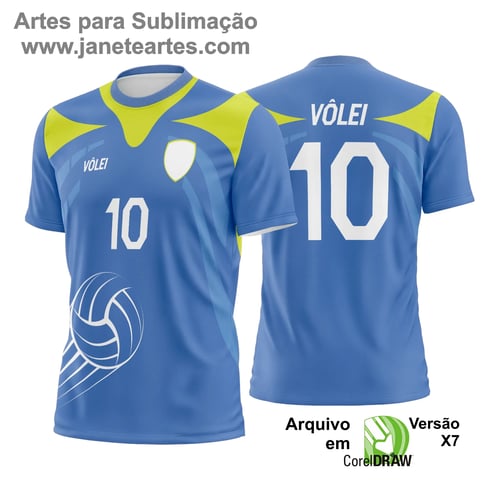 Arte Vetor Camisa de Vôlei - Estampa Camisa de Vôlei