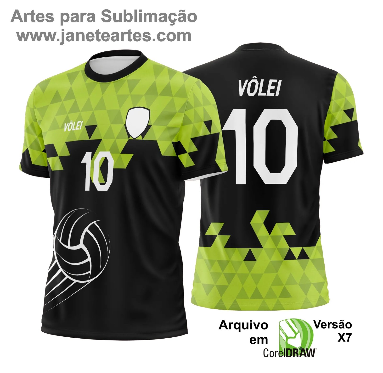 Arte Vetor Camisa de Vôlei - Estampa Camisa de Vôlei