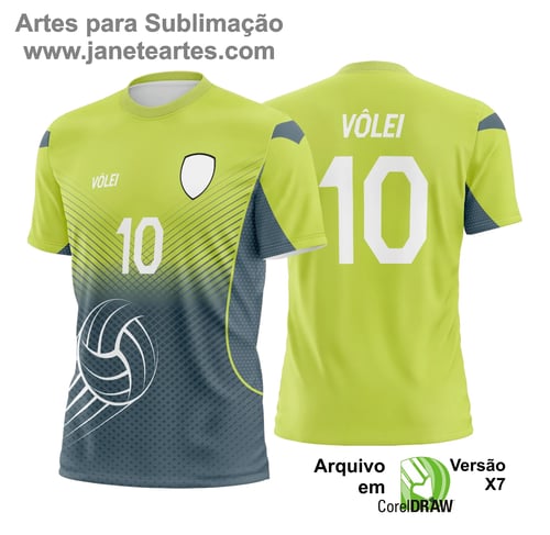 Arte Vetor Camisa de Vôlei - Estampa Camisa de Vôlei