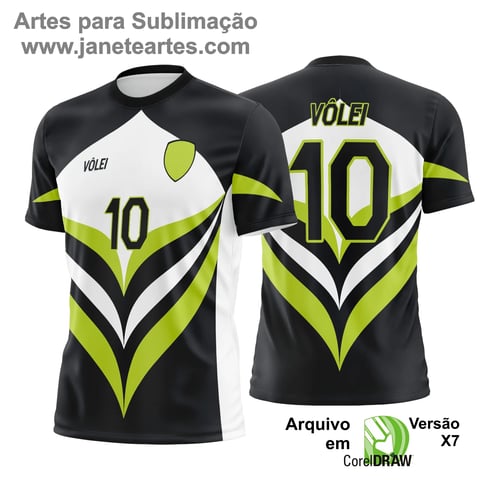 Arte Vetor Camisa de Vôlei - Estampa Camisa de Vôlei