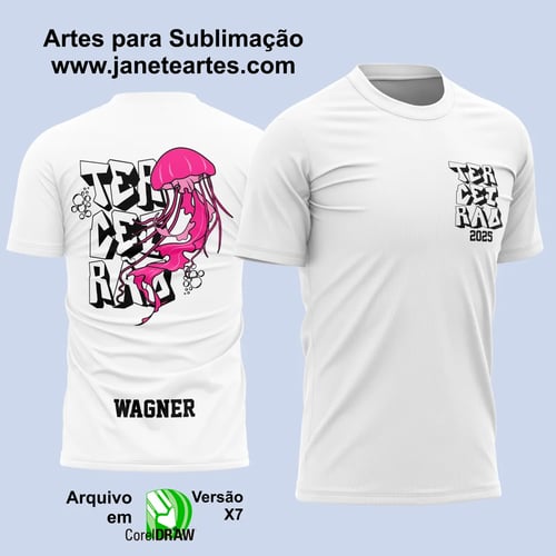 Arte Vetor Camisa Terceirão Água Viva