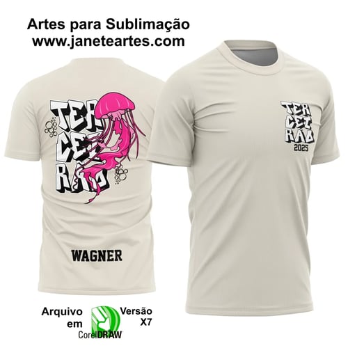 Arte Vetor Camisa Terceirão Água Viva