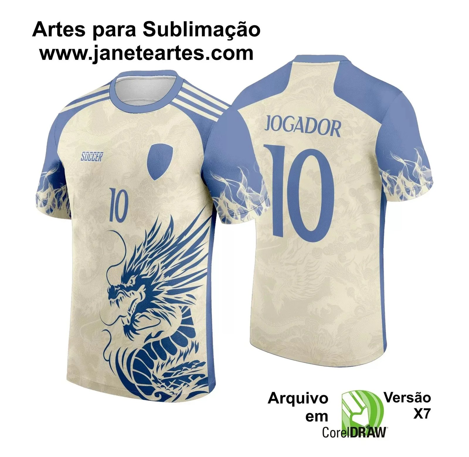 Arte Vetor Camisa Interclasse Dragão