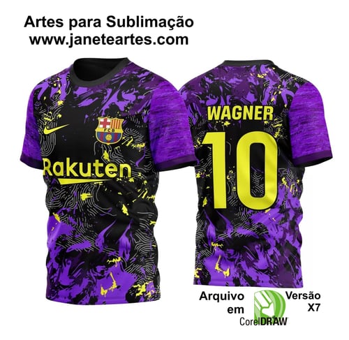 Arte Vetor Camisa Barcelona 2023 Tinta Conceito
