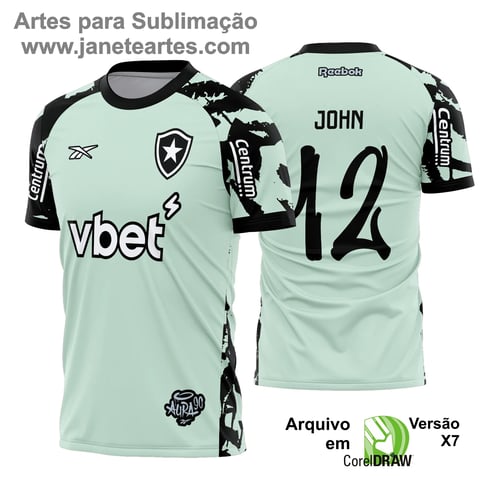 Arte Vetor Camisa Botafogo Goleiro 2025 - 2026
